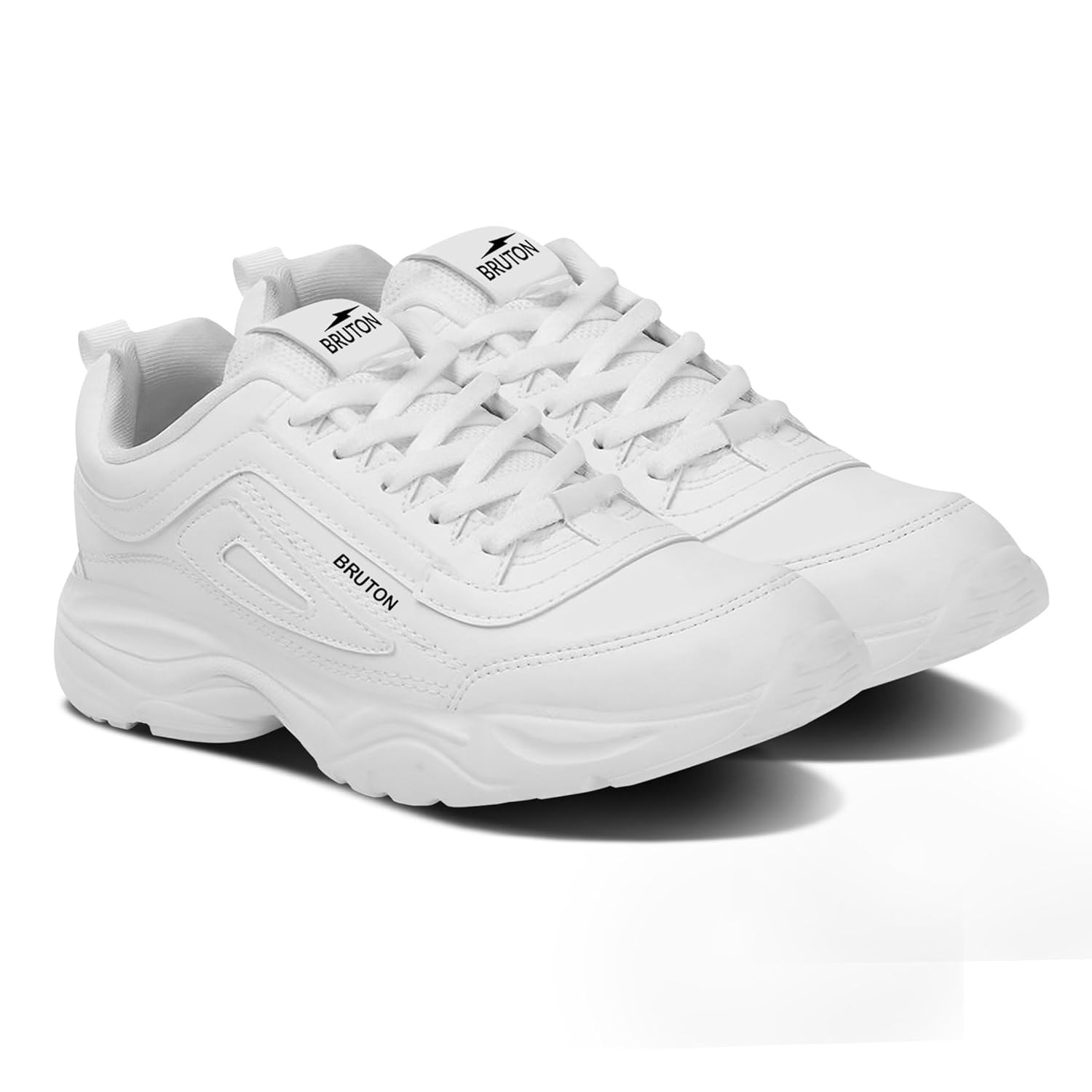 BRUTON EVA Lite Sneakers Casual Walking Shoes for Men - White