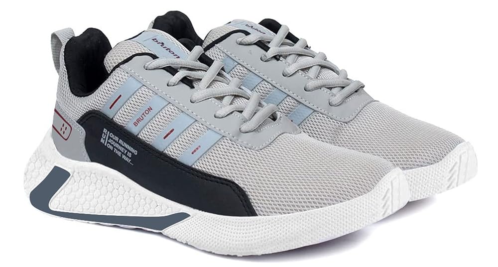 BRUTON Sport Running Shoes for Men - Black - Image 4