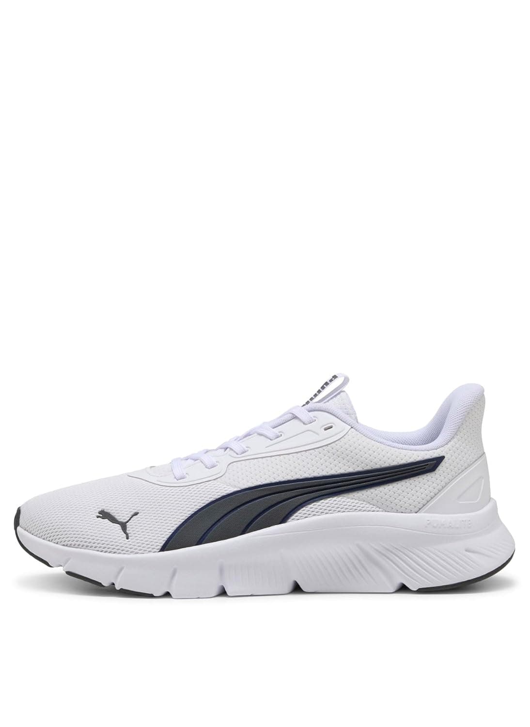 Puma FlexFocus Lite Modern Running Shoe - White-Dusky Gray-Navy