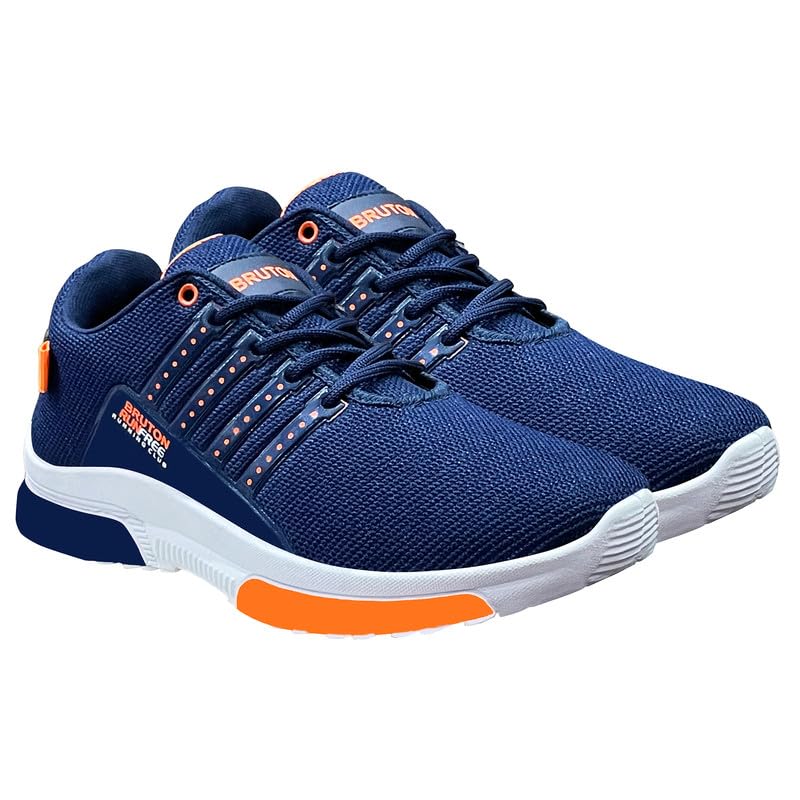 Men's Blue/Orange PVC with Mesh Casual Shoes - Image 5