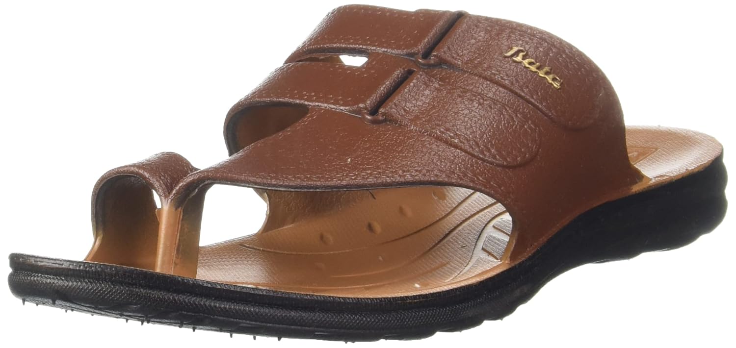 Bata Men's Slip-on Sandal - Dark Brown