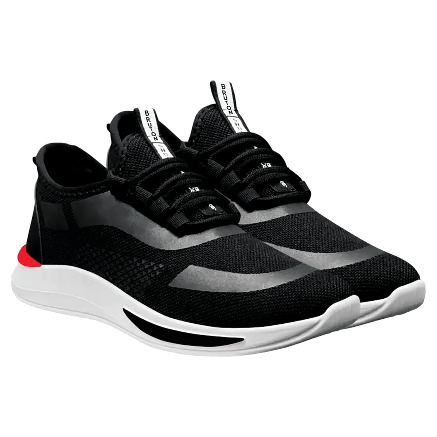 BRUTON Running Shoes Sport Shoe for Men & Boys - Black