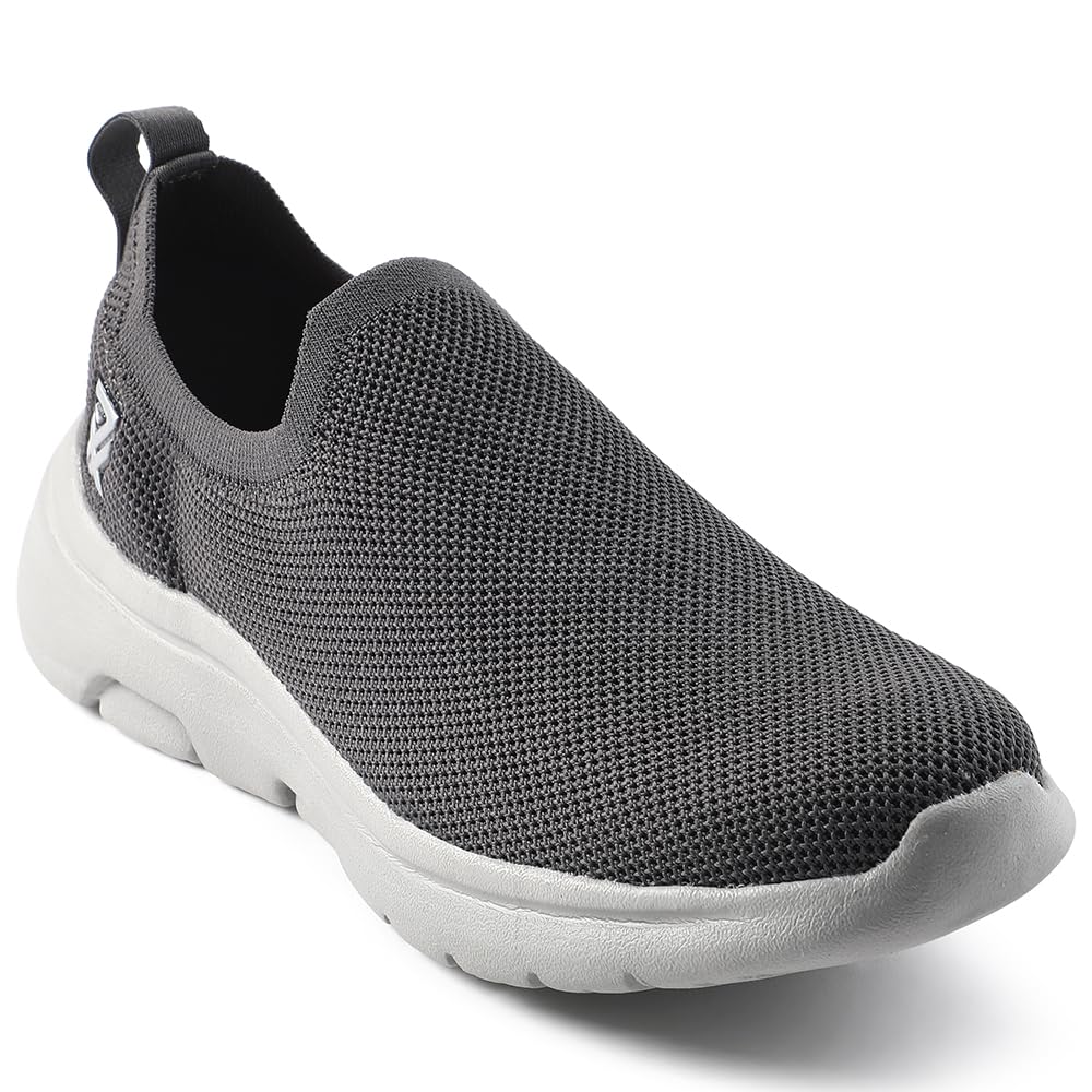 Liberty Men Sports Walking Shoes - Black & Grey