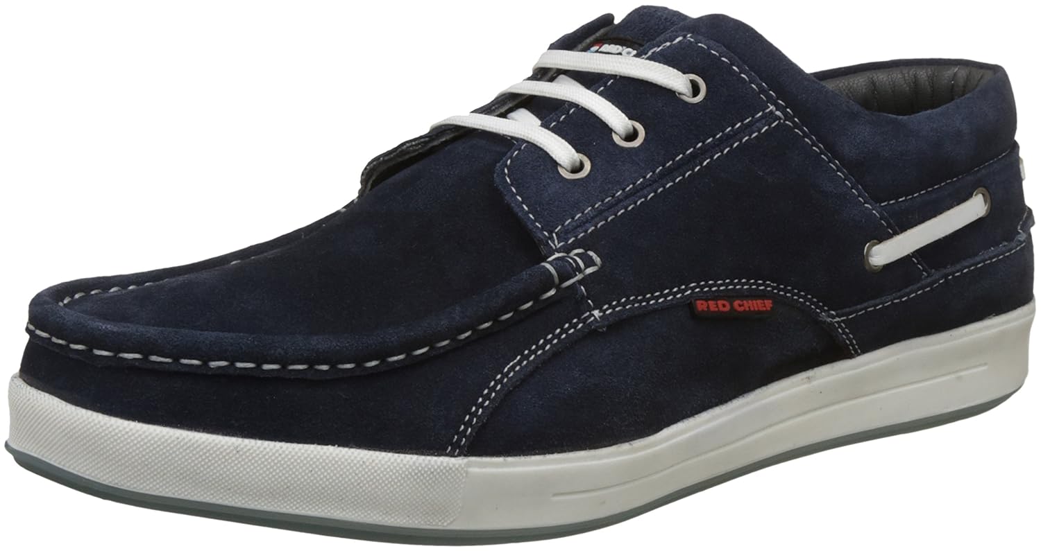 Red Chief Leather Casual Sneakers for Men