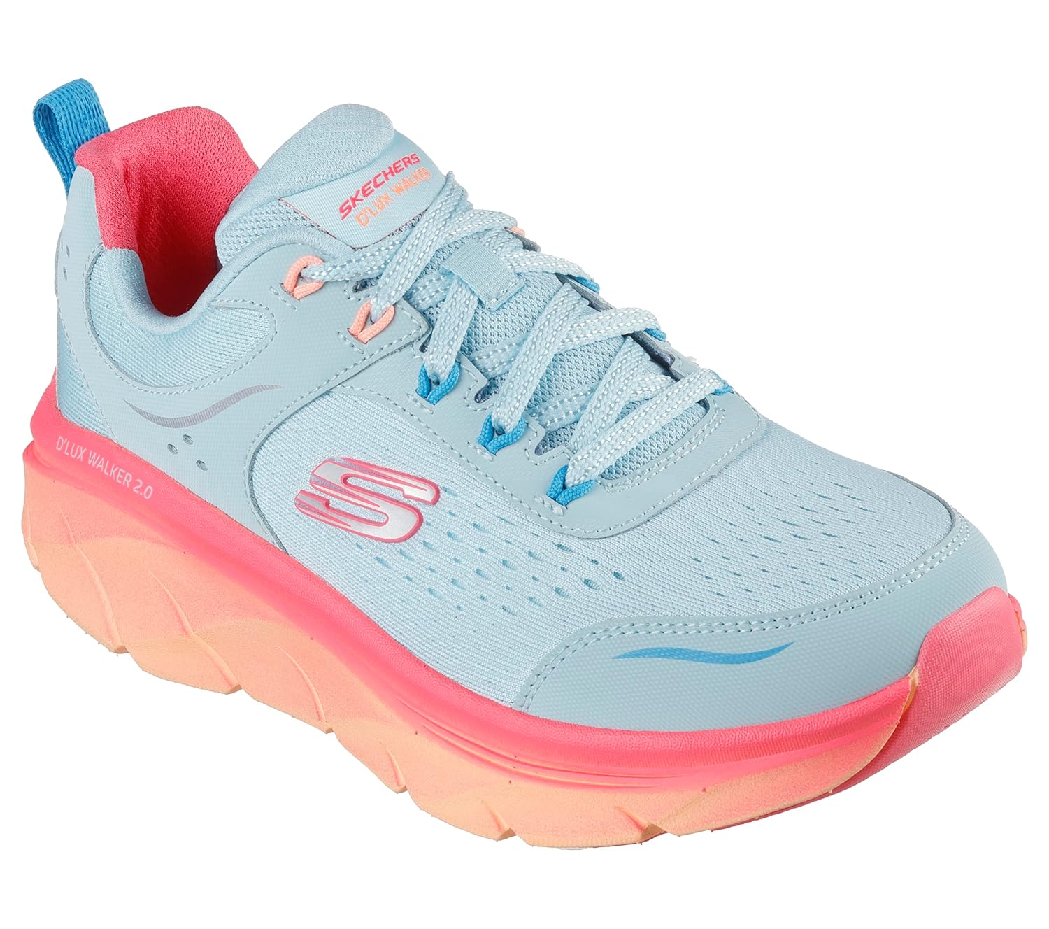 Skechers Women's D'Lux Walker Neon Walking Shoes