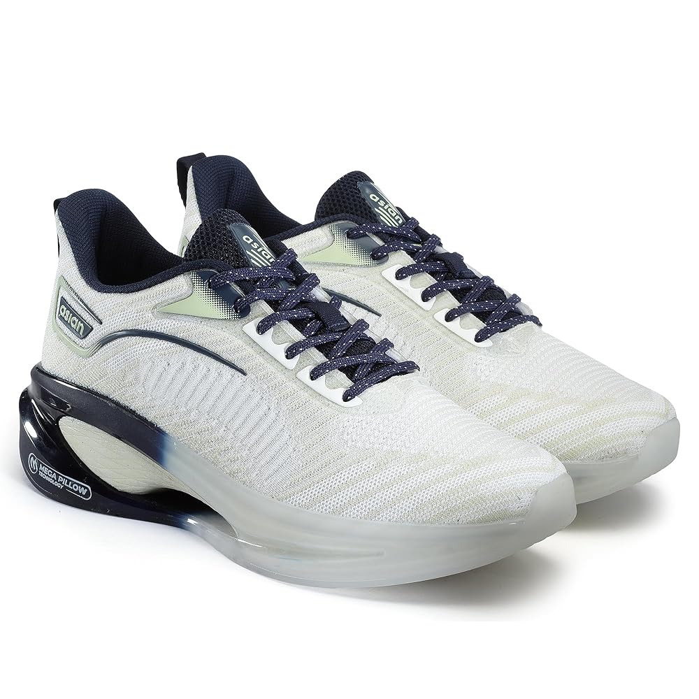 ASIAN Men's Superstar Sports Running Shoes - White